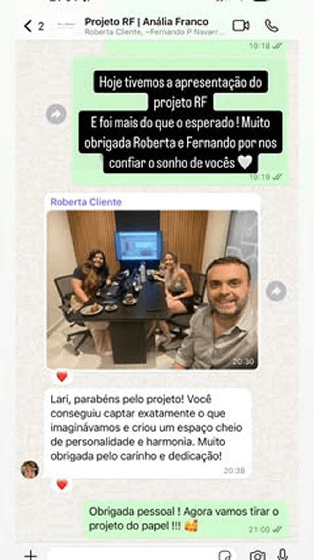 Arquiteta Lari Albuquerque - Feedback - 2