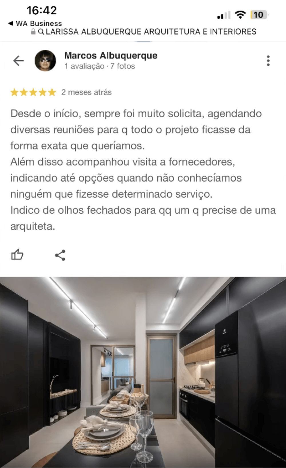 Arquiteta Lari Albuquerque - Feedback - 6